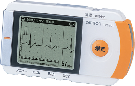 オムロン製 携帯型心電計　ＨＣＧ－８０１