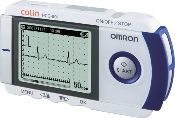 オムロン製 携帯型心電計　ＨＣＧ－９０１